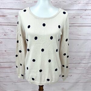 Absolutely Polka Dot Markle Crew Neck Pullover Knit Sweater Modcloth